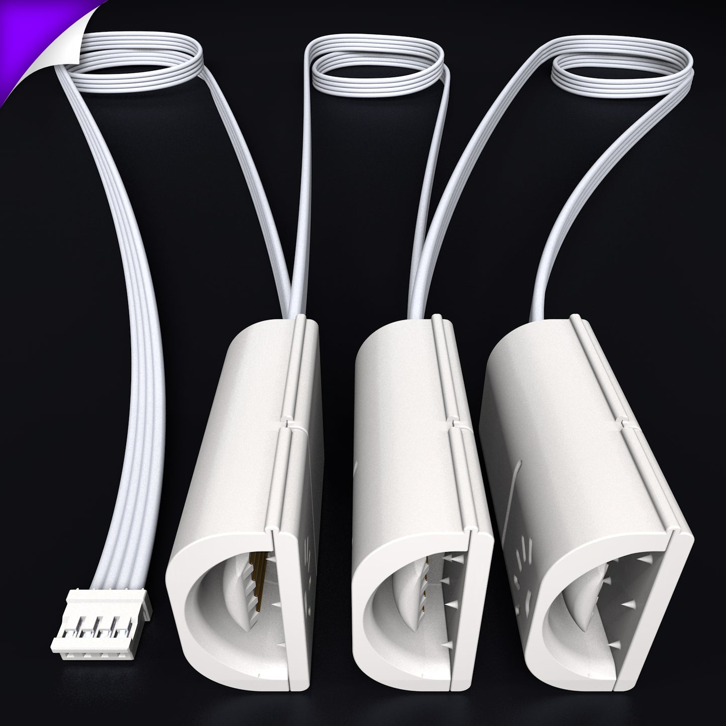 Flux - Parallel Cable | WHITE Multi Point Splitter 2,3,4+ way | in Meters