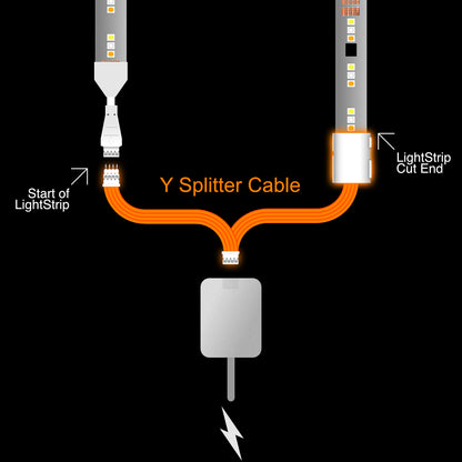 Flux - Splitter WHITE | CONTROL BOX > Starter & Extension | in Meters